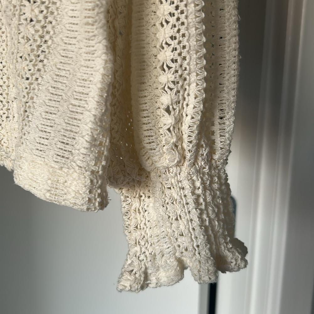 Ecru crotchet top - Picture 3 of 4